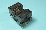 Boyd 656C1202211 open top, 20 pin SSOP test socket.