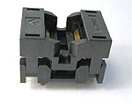 Boyd 656C1242211-009 24 Pin SSOP open top test socket.