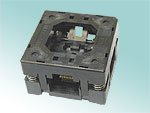 Boyd 790-42040-101 open top, 40 pin QFN test socket.