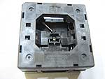 Boyd 790-42008-101T open top test socket for QFN package. Four pins on two sides.