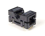 Enplas OTS-24-0.65-01 24 pin open top TSOP Type 1 package test socket.